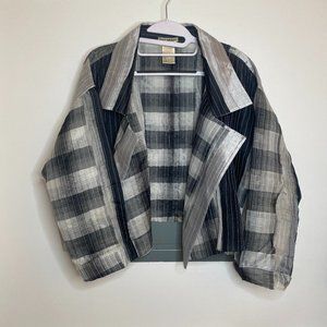 Issey Miyake Bergdorf Goodman Patchwork Paneled Jacket